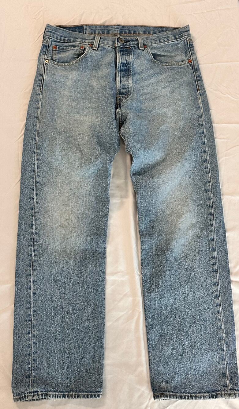Levi’s 501 ’93 Jeans W32 L30 Light Wash Straight Leg Button Fly 90s Fit